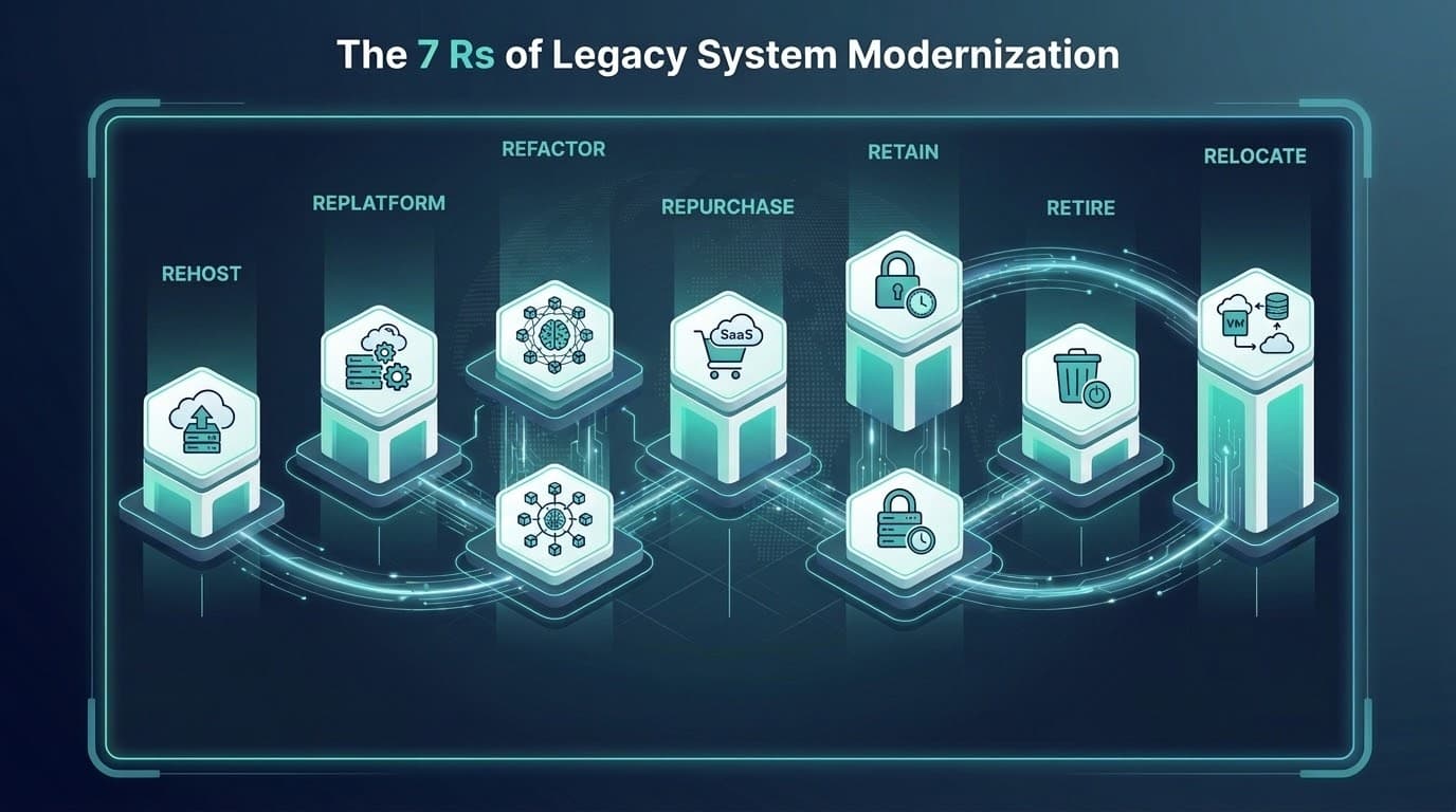 Legacy System Modernization Approaches, the 7 Rs Explained