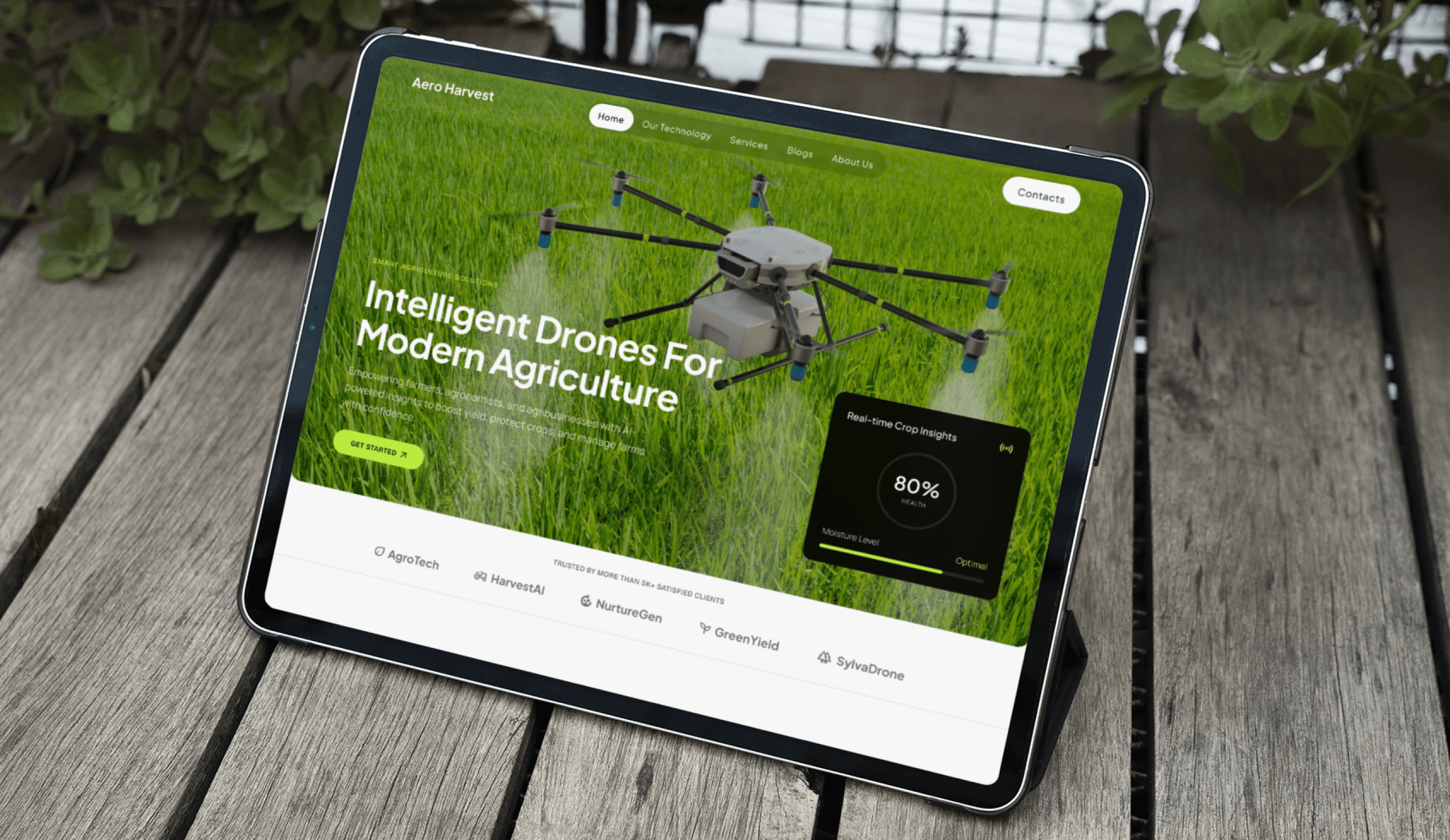 Aero Harvest - Agriculture Website Development